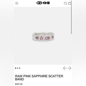 Ouze RAW PINK SAPPHIRE SCATTER BAND